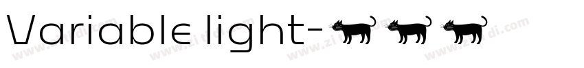 Variable light字体转换 Variable light字体转换